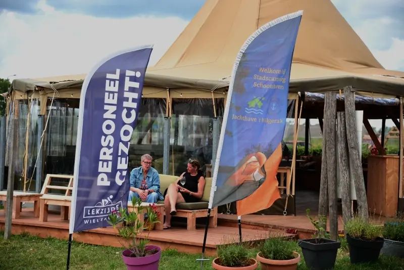 L’Eetcafé Lekzijde sous le tipi